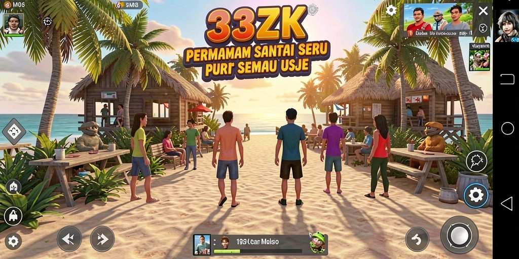 Tampilan gameplay <strong>33ZK</strong> yang cerah dan menarik saat dimainkan.