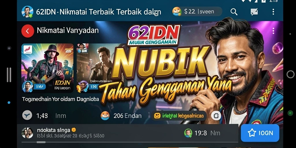 Tampilan gameplay seru dengan koleksi lagu yang beragam.