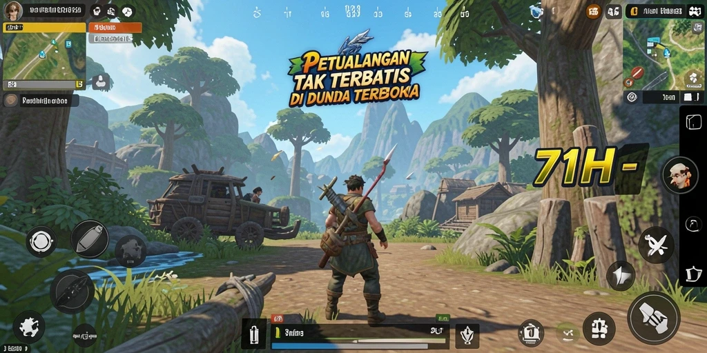 Gambaran gameplay 71H di dunia terbuka yang menakjubkan.