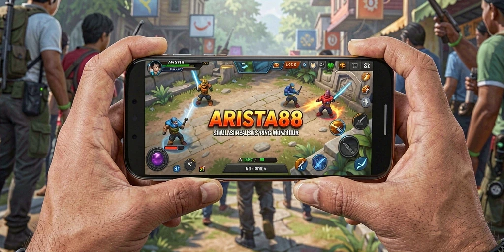 Tampilan gameplay ARISTA88 dengan elemen simulasi yang menarik.