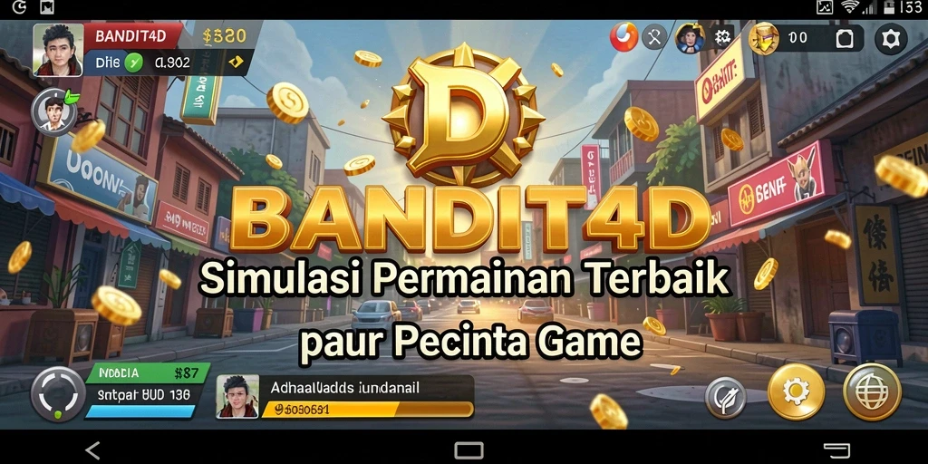 Screenshot utama BANDIT4D menampilkan gameplay simulasi yang memukau dan interaktif.