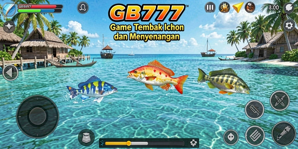 Screenshot utama GB777 menampilkan momen seru permainan Tembak Ikan.