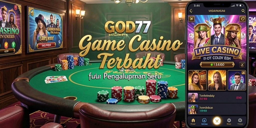 Screenshot gameplay Live Casino dengan dealer nyata dan pengalaman seru.