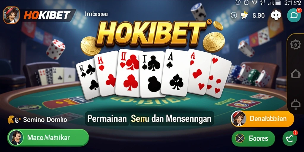 Screenshot HOKIBET menampilkan gameplay seru Domino.