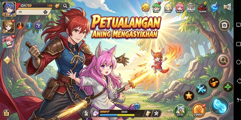 Tampilan gameplay seru dari IDN789 yang memikat.