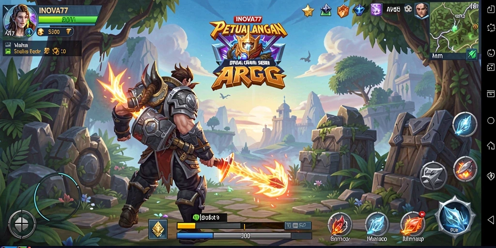 Tampilan gameplay seru dari INOVA77 yang penuh aksi.