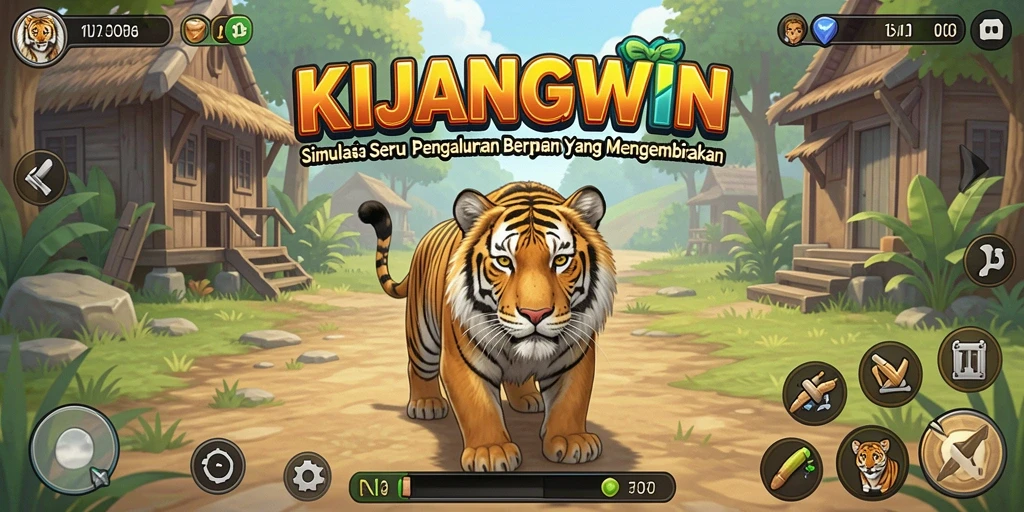 Screenshot gameplay KIJANGWIN yang menunjukkan detail simulasi yang mengesankan.