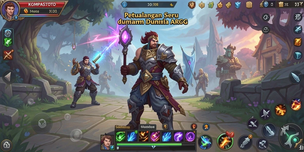 Tangkapan layar menampilkan aksi seru di dunia ARPG