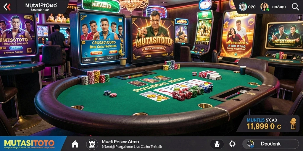 Gameplay Live Casino yang mendebarkan di MUTASITOTO.