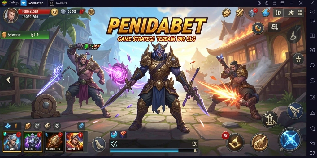 Tangkapan layar gameplay PENIDABET yang menunjukkan strategi dan pertarungan.