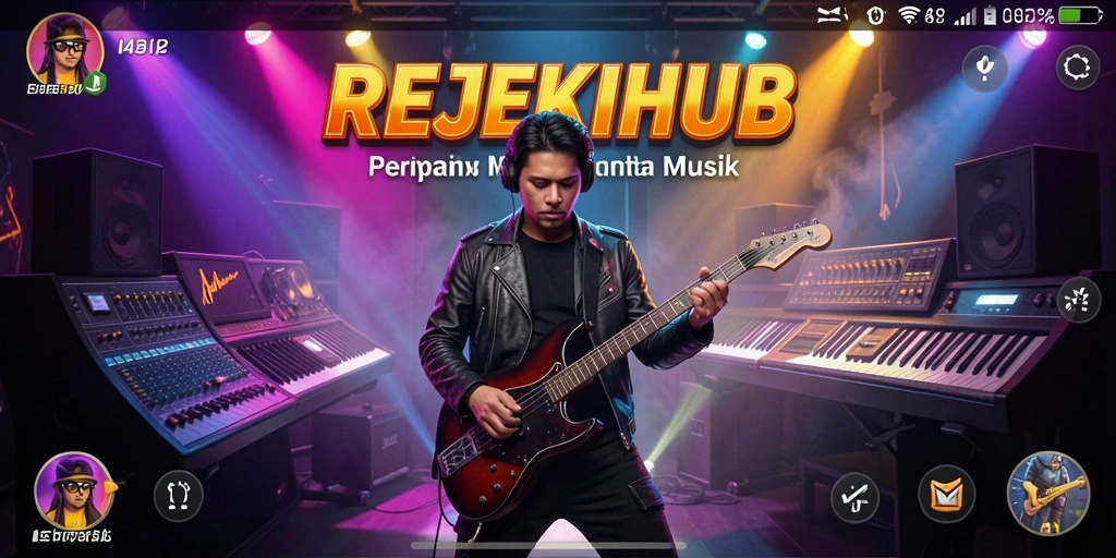 Screenshot gameplay REJEKIHUB menampilkan keasyikan bermain musik.