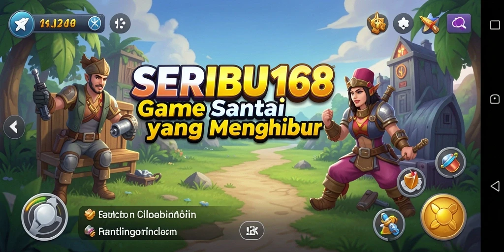 Tampilan gameplay SERIBU168 yang cerah dan menarik.