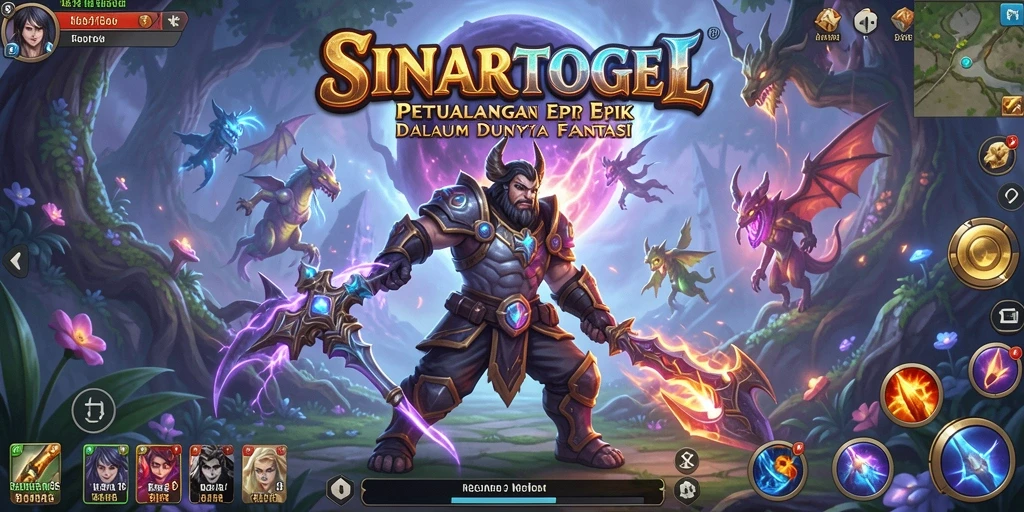 Screenshot gameplay SINARTOGEL menampilkan aksi pertempuran yang mendebarkan.