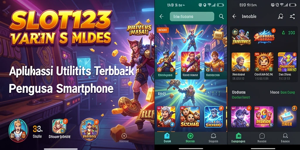 Tampilan antarmuka utama SLOT123 yang sederhana dan intuitif.