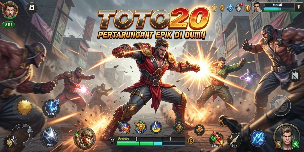Tampilan gameplay TOTO20 yang intens dan memukau.