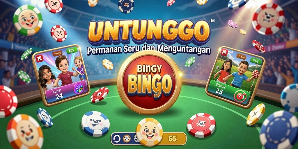 Screenshot gameplay UNTUNGGO menampilkan keseruan permainan Bingo.