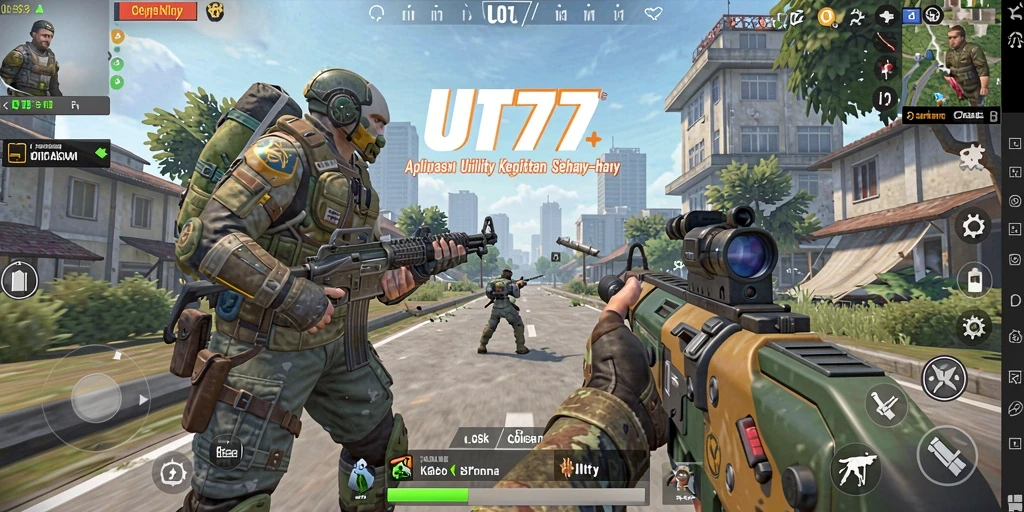 Gambar tampilan antarmuka UT77 yang memudahkan pengelolaan tugas.
