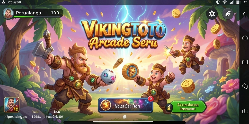 Tampilan gameplay seru dalam VIKINGTOTO dengan aksi menarik.
