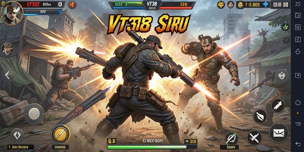 Tampilan menarik dari gameplay Action VT38 yang penuh aksi.